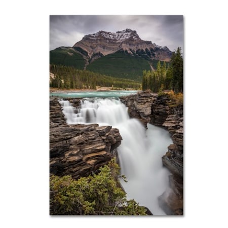 Pierre Leclerc 'Athabasca Falls' Canvas Art,12x19